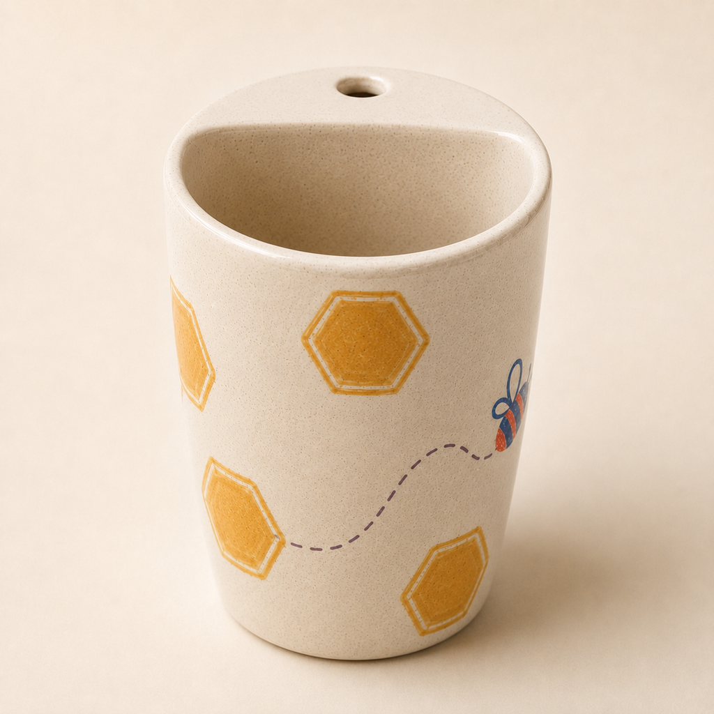 Honeycomb Handmade Ceramic Travel Mug