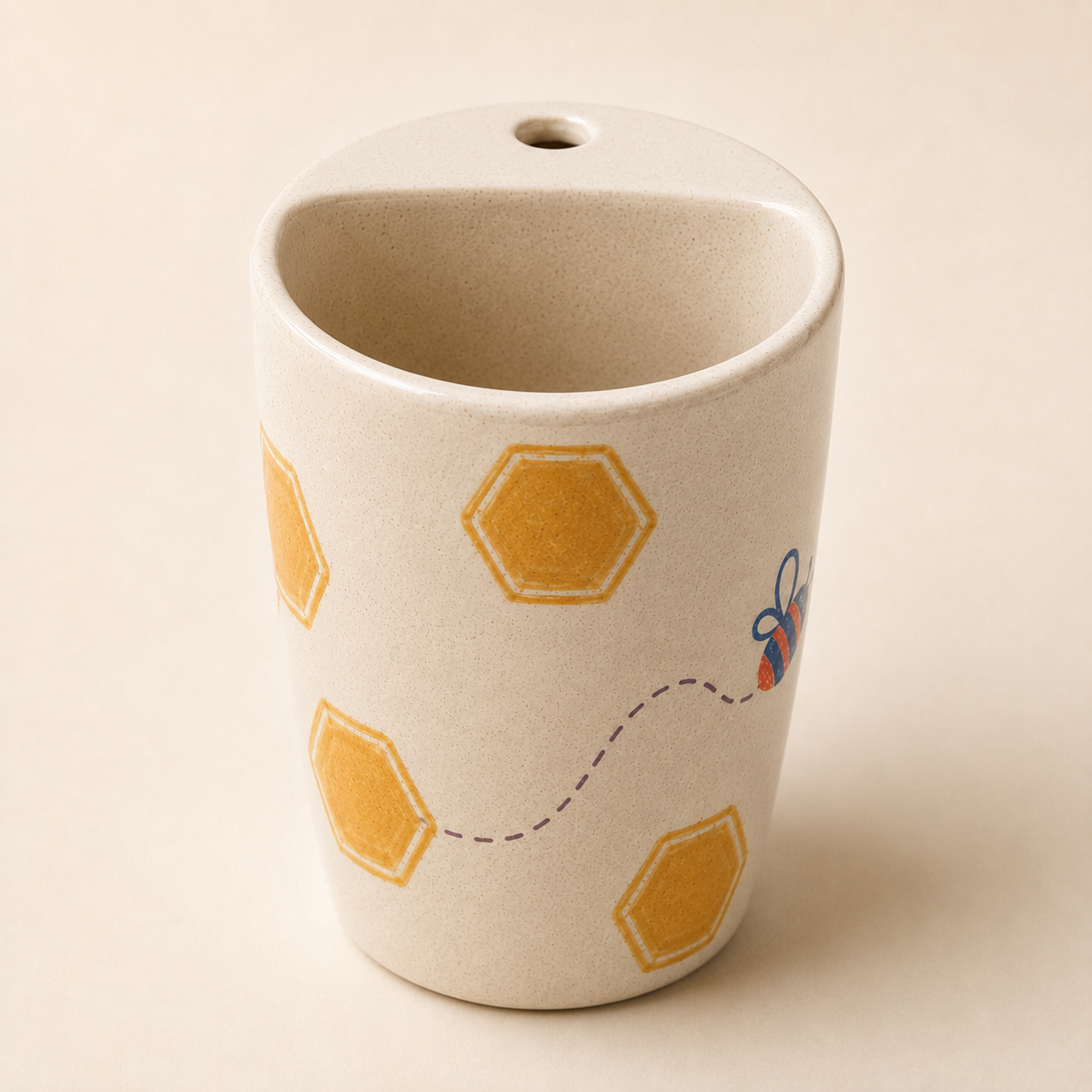 Honeycomb Handmade Ceramic Travel Mug