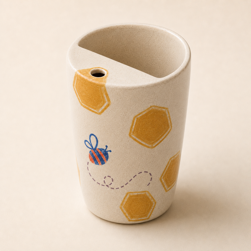 Honeycomb Handmade Ceramic Travel Mug