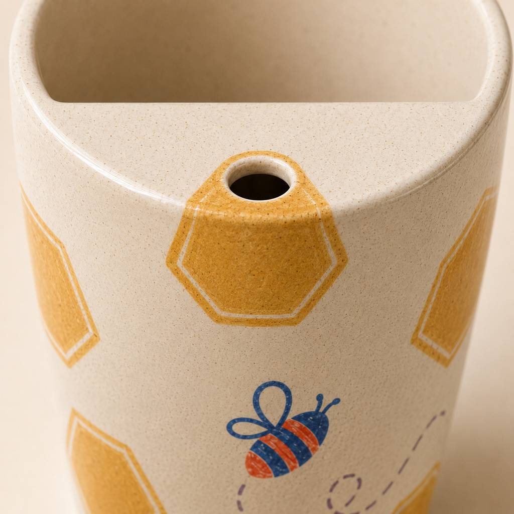 Honeycomb Handmade Ceramic Travel Mug