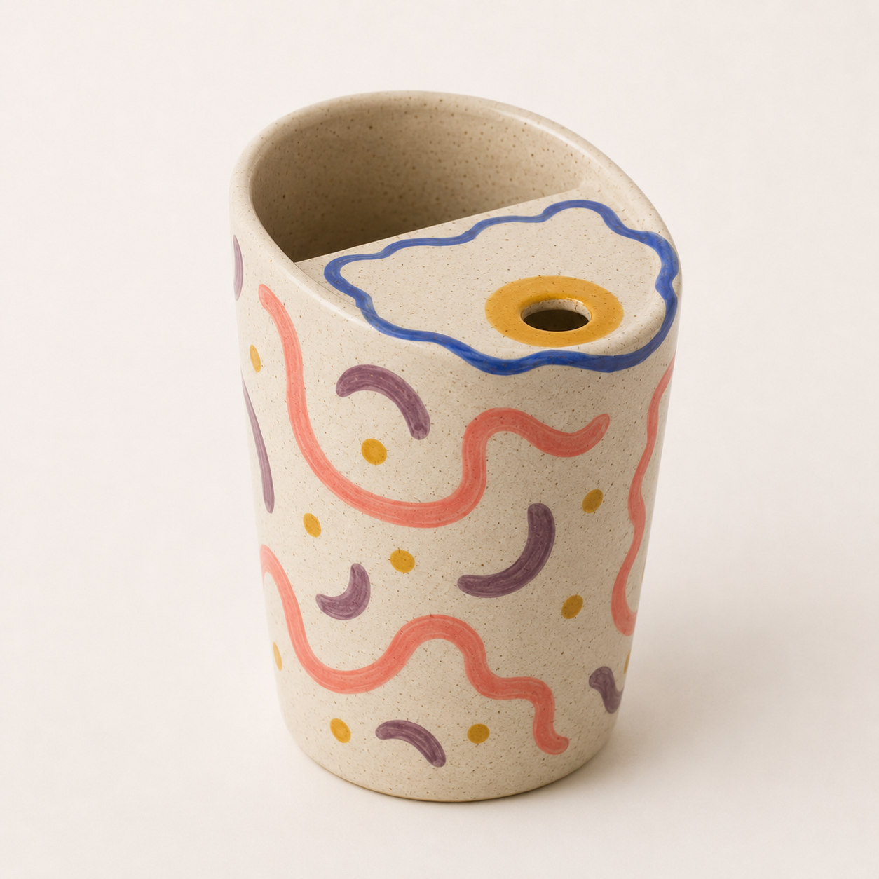Fried Egg Handmade Ceramic Travel Mug