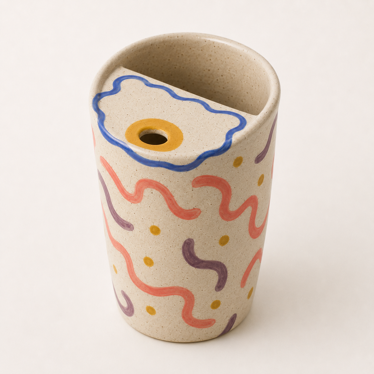 Fried Egg Handmade Ceramic Travel Mug