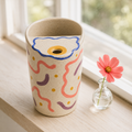 Fried Egg Handmade Ceramic Travel Mug