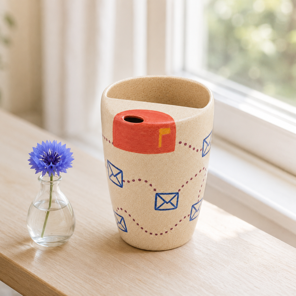 Mailbox Handmade Ceramic Travel Mug