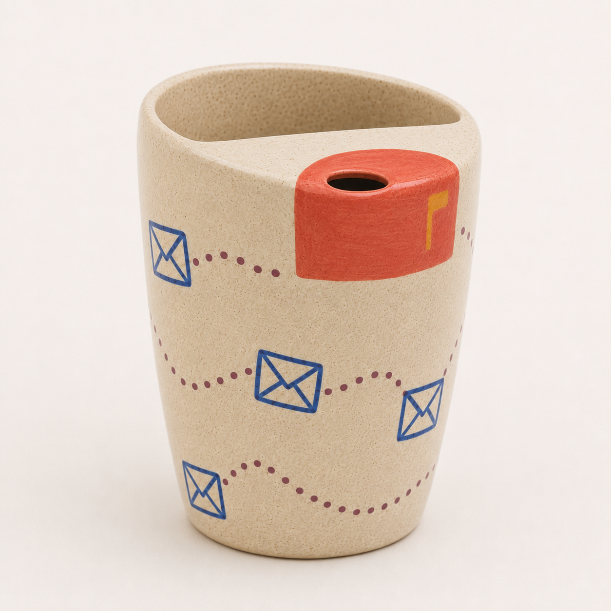 Mailbox Handmade Ceramic Travel Mug