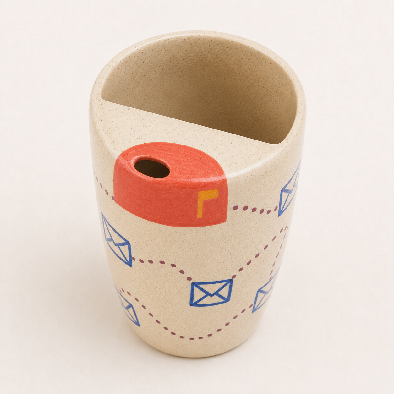 Mailbox Handmade Ceramic Travel Mug