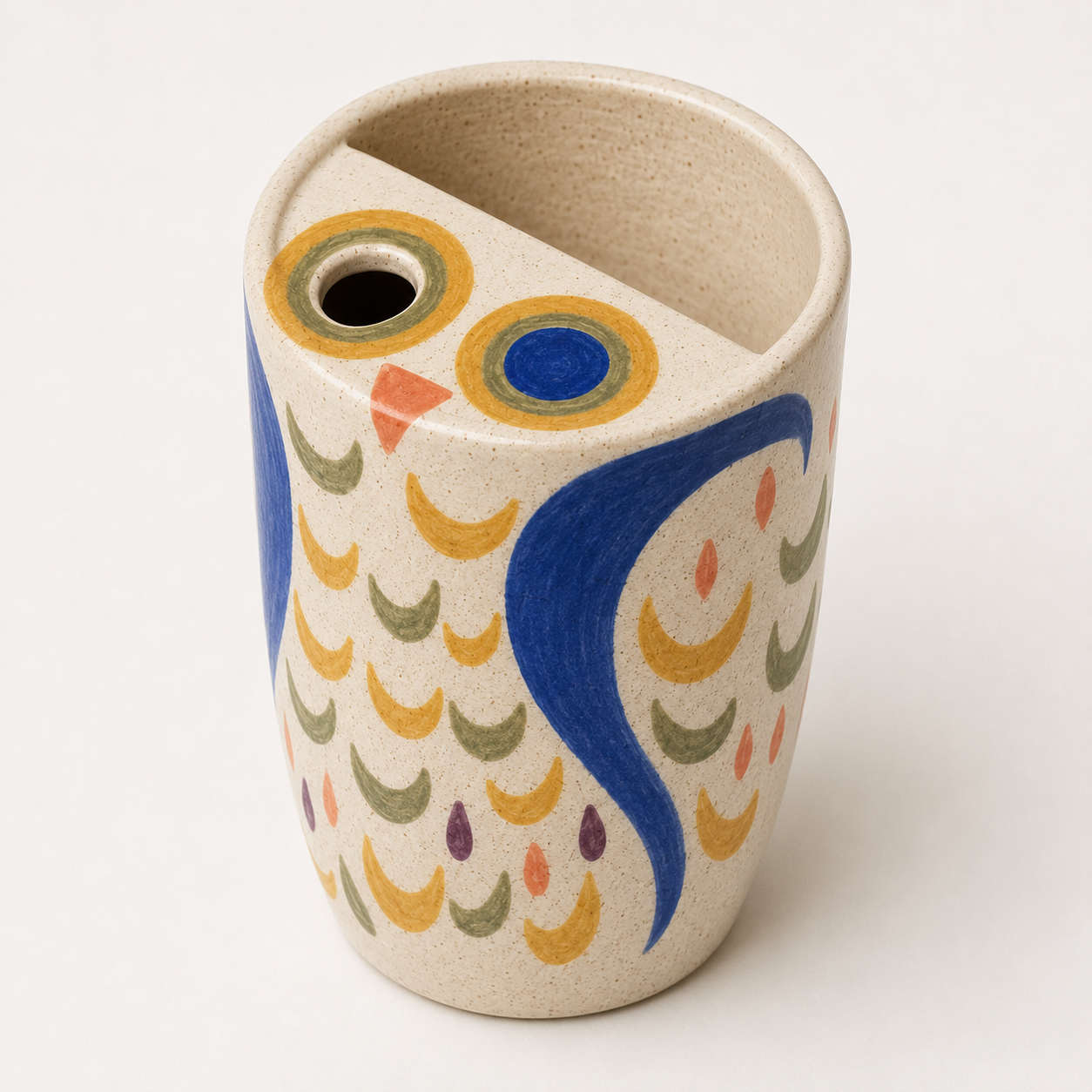 Owl Eyes Handmade Ceramic Travel Mug