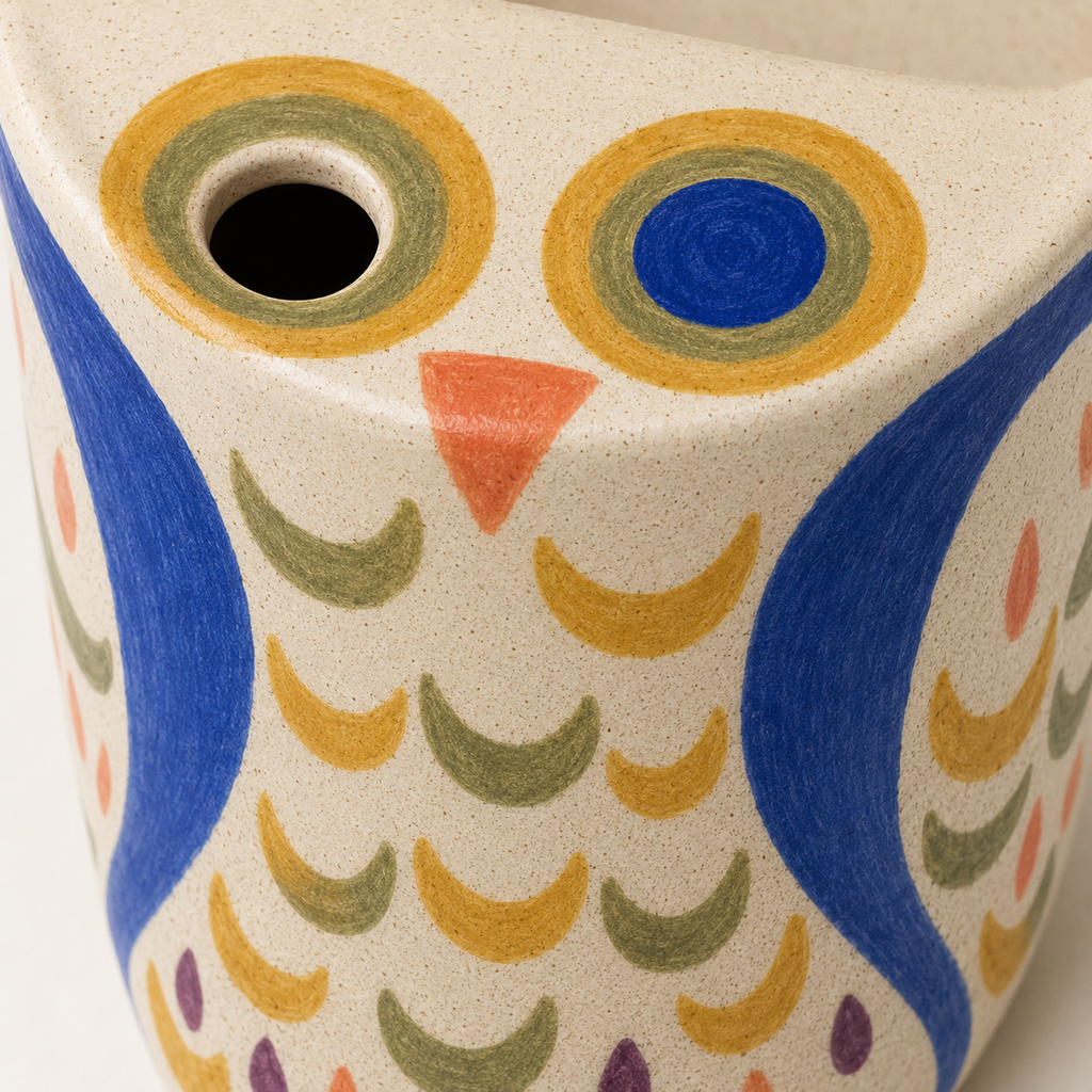 Owl Eyes Handmade Ceramic Travel Mug