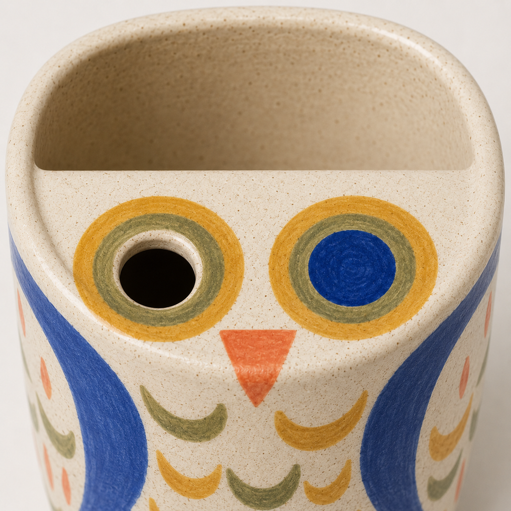 Owl Eyes Handmade Ceramic Travel Mug