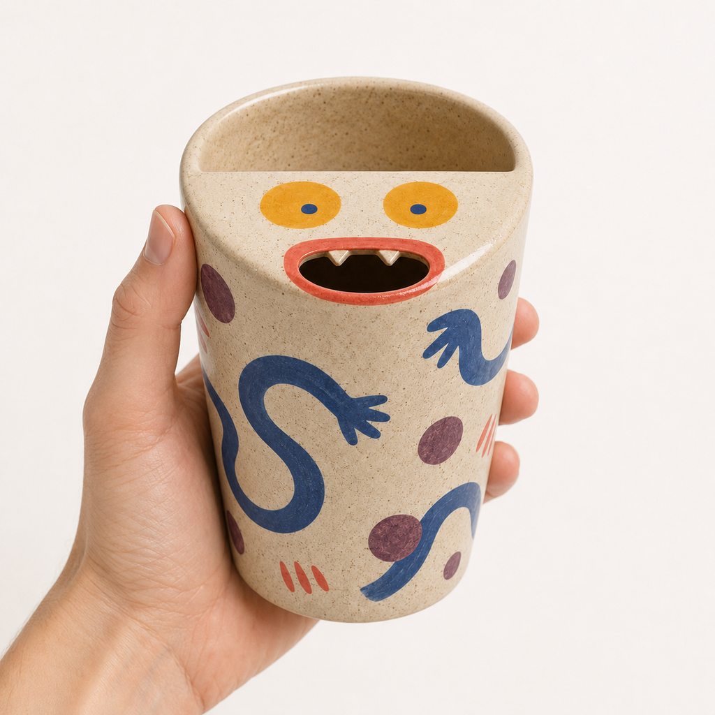 Monster Mouth Handmade Ceramic Travel Mug
