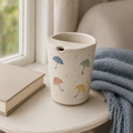 Hand-Painted Umbrella Ceramic Travel Mug