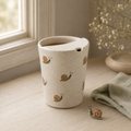 Hand-Painted Snail Ceramic Travel Mug