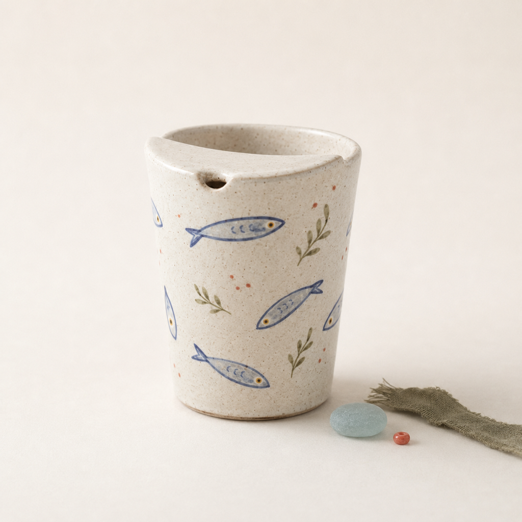 Mediterranean Sardine Ceramic Travel Mug