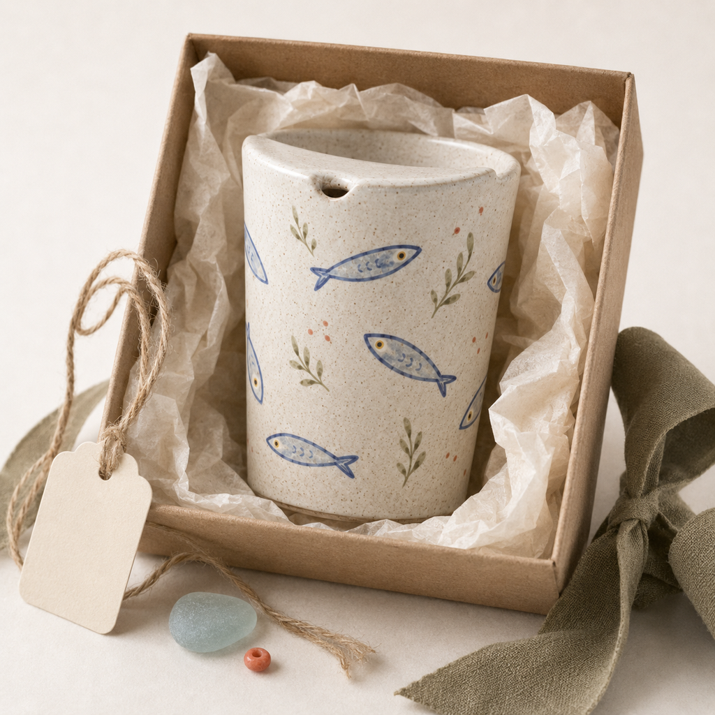 Mediterranean Sardine Ceramic Travel Mug