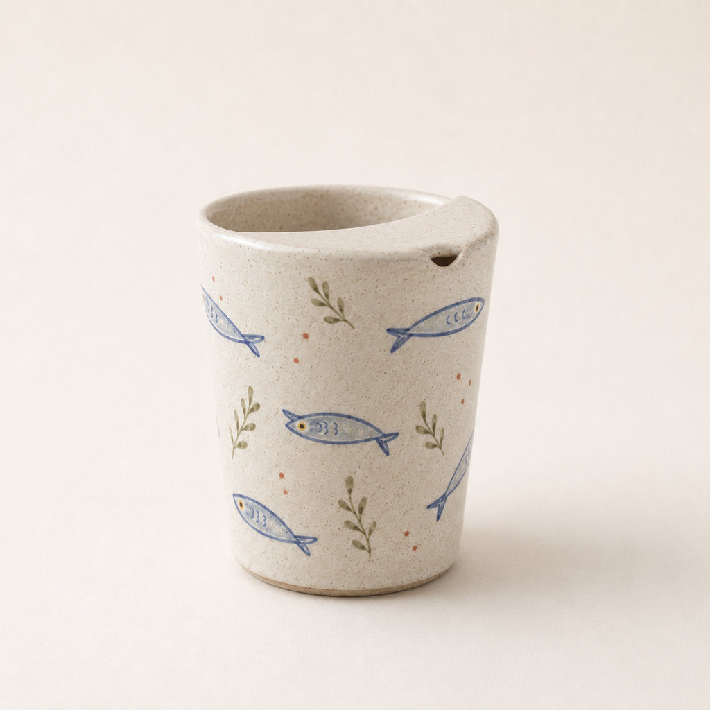 Mediterranean Sardine Ceramic Travel Mug