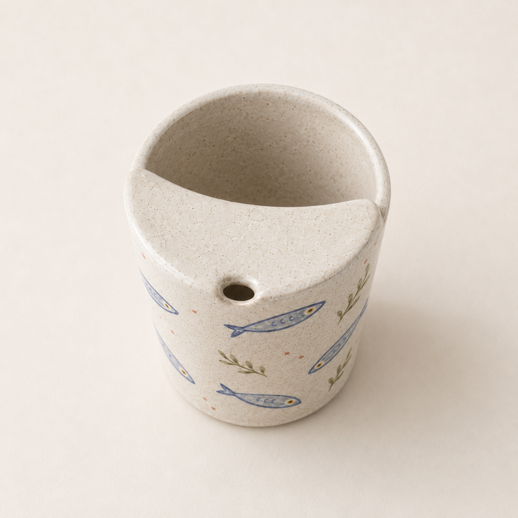 Mediterranean Sardine Ceramic Travel Mug