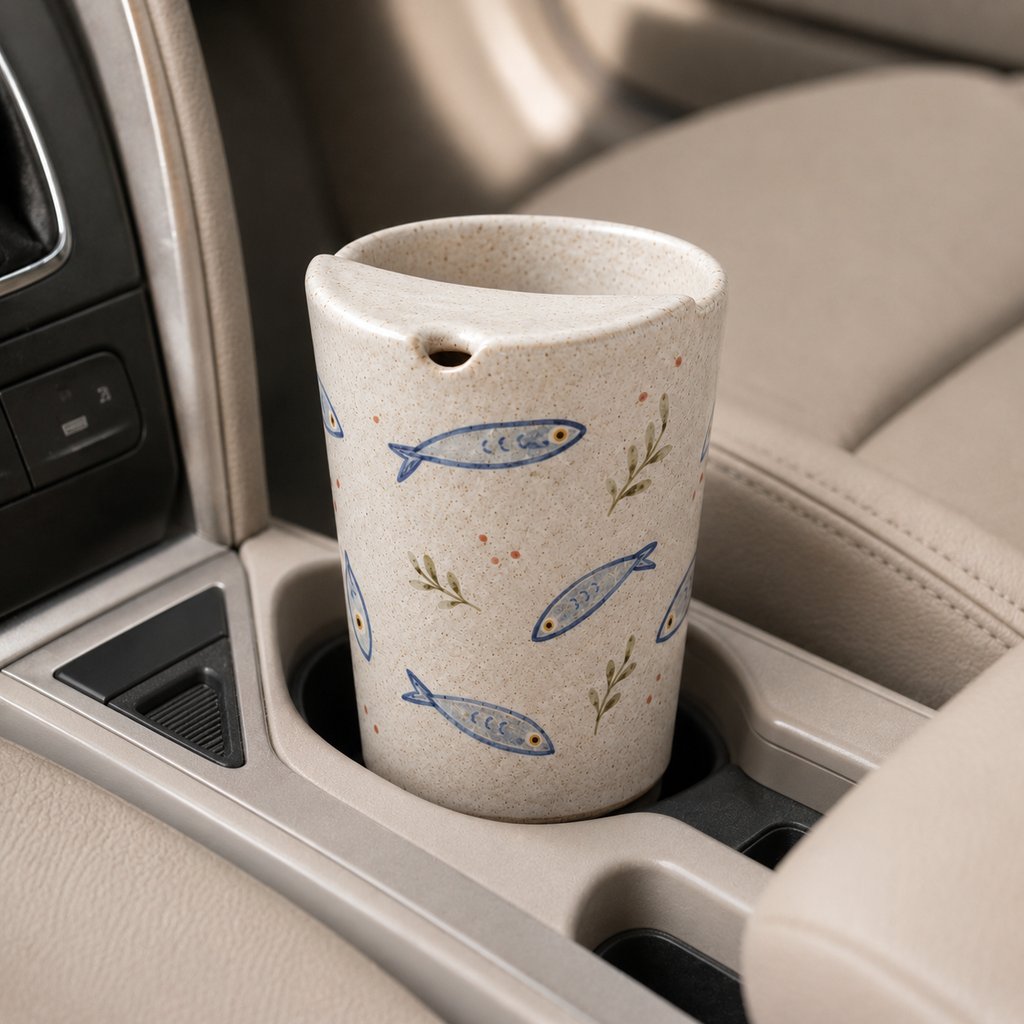 Mediterranean Sardine Ceramic Travel Mug