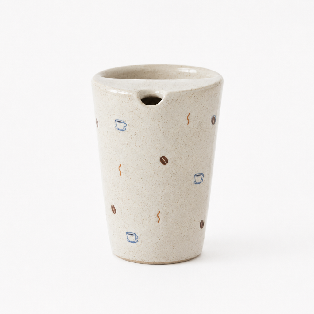 Handmade Coffee Cup Travel Mug with Speckled Ceramic Finish