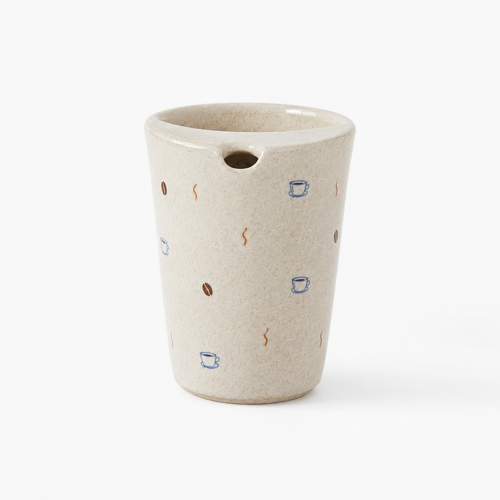 Handmade Coffee Cup Travel Mug with Speckled Ceramic Finish