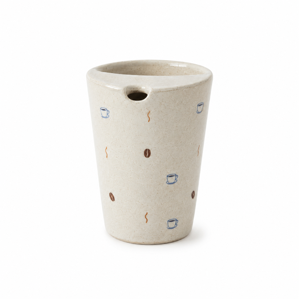 Handmade Coffee Cup Travel Mug with Speckled Ceramic Finish