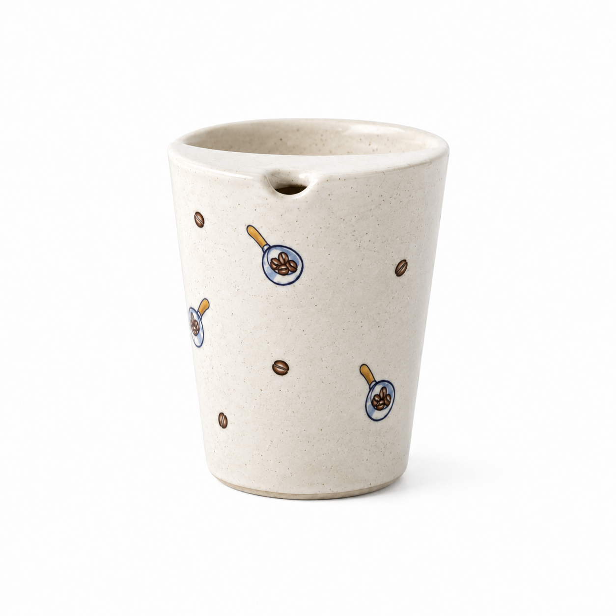 Handmade Coffee Bean Ceramic Travel Mug