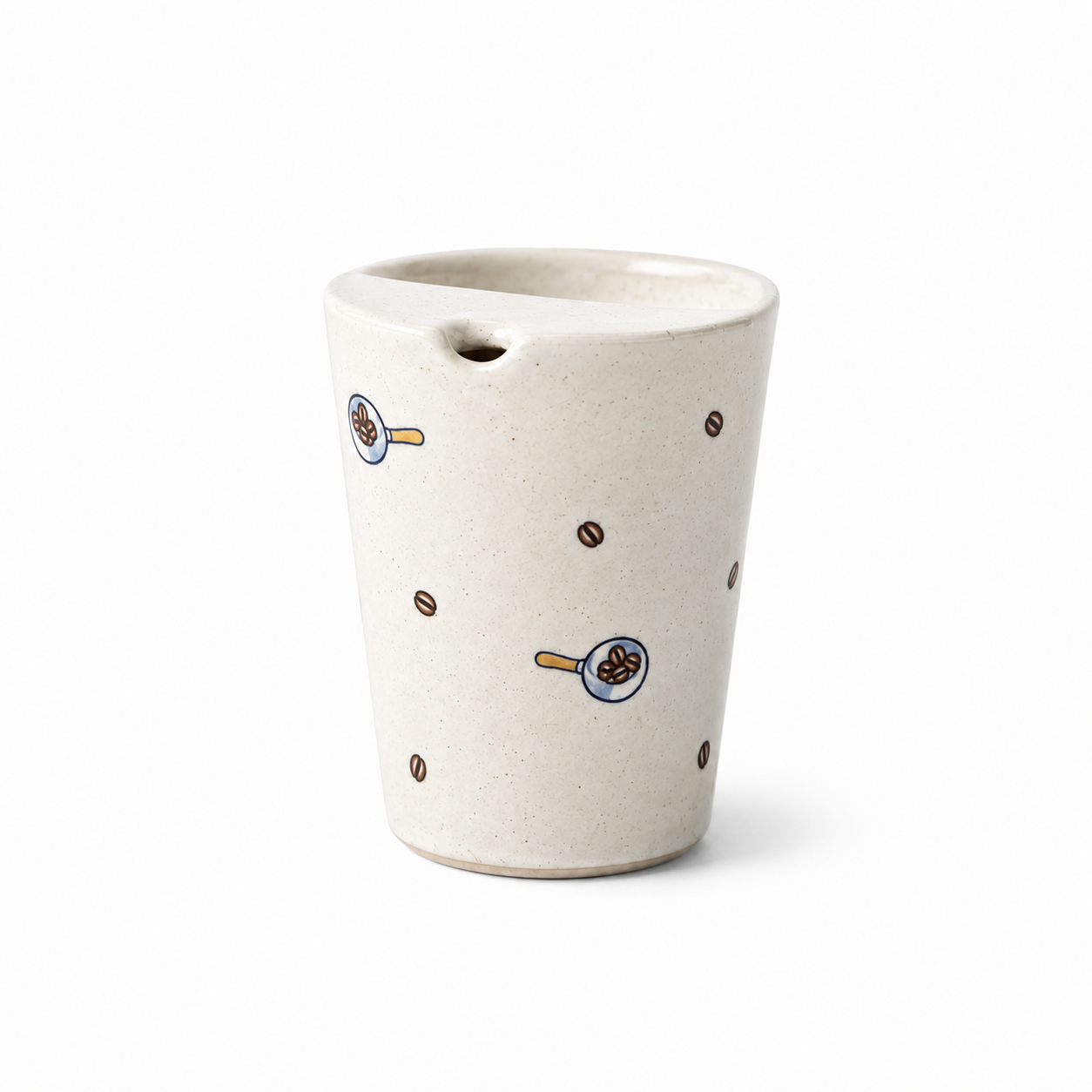Handmade Coffee Bean Ceramic Travel Mug