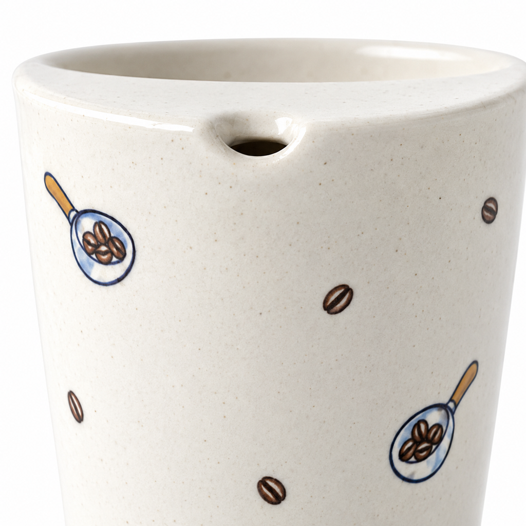 Handmade Coffee Bean Ceramic Travel Mug