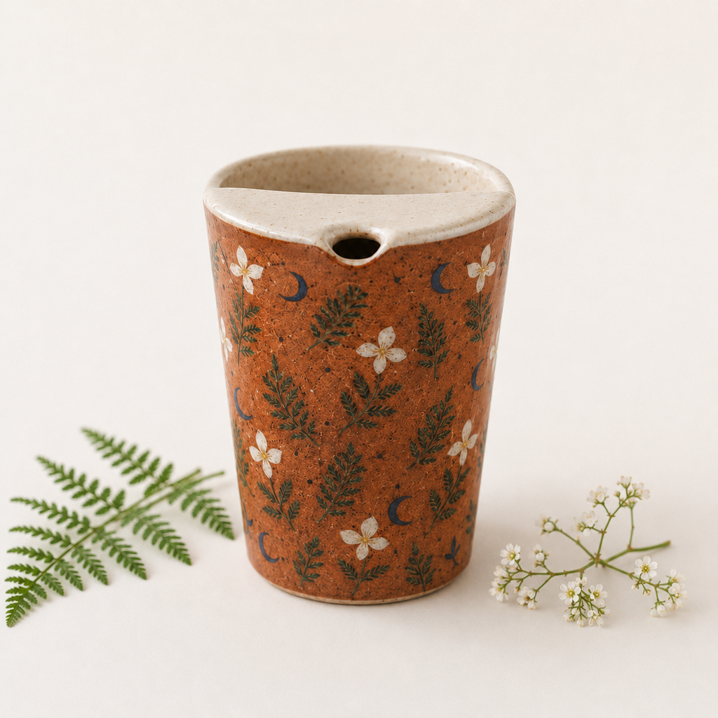 Terracotta Woodland Ceramic Travel Mug