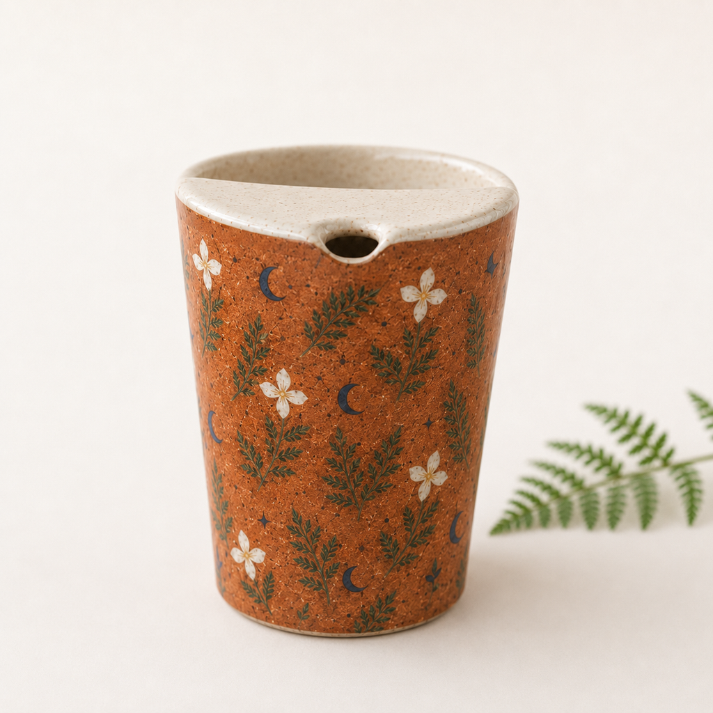 Terracotta Woodland Ceramic Travel Mug