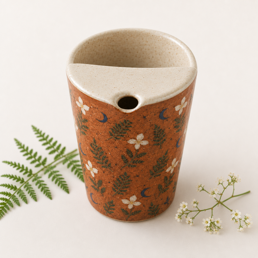 Terracotta Woodland Ceramic Travel Mug