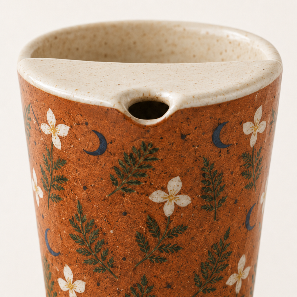 Terracotta Woodland Ceramic Travel Mug