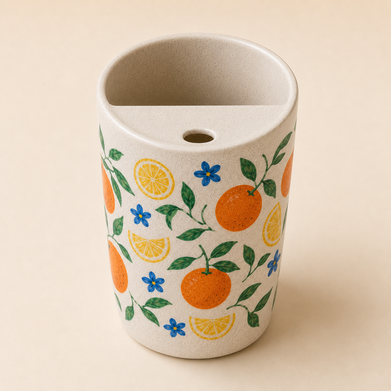Citrus Confetti Handmade Ceramic Travel Mug