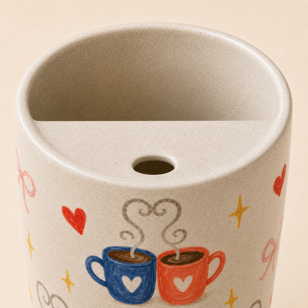 Meet Cute Date Night Handmade Ceramic Travel Mug