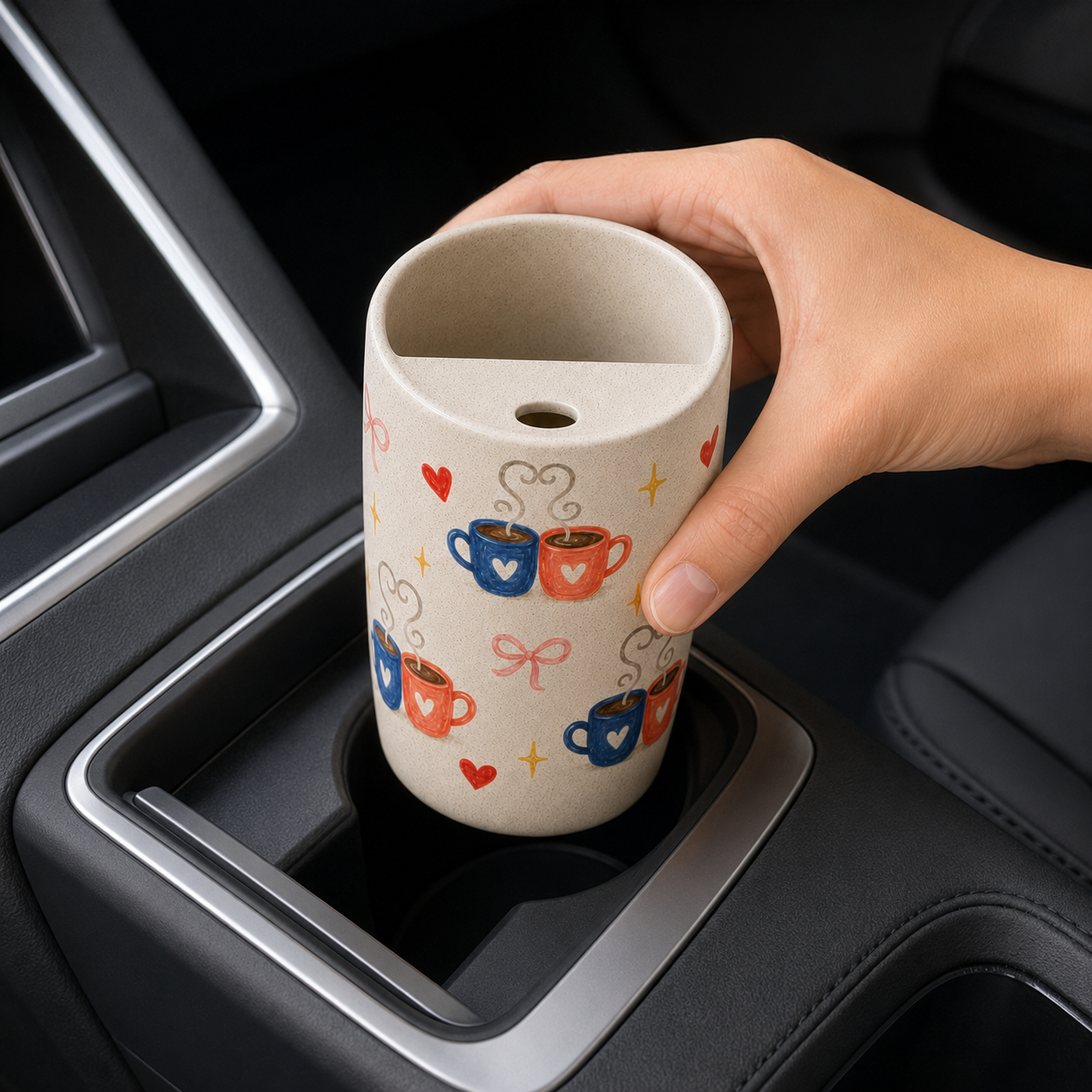 Meet Cute Date Night Handmade Ceramic Travel Mug