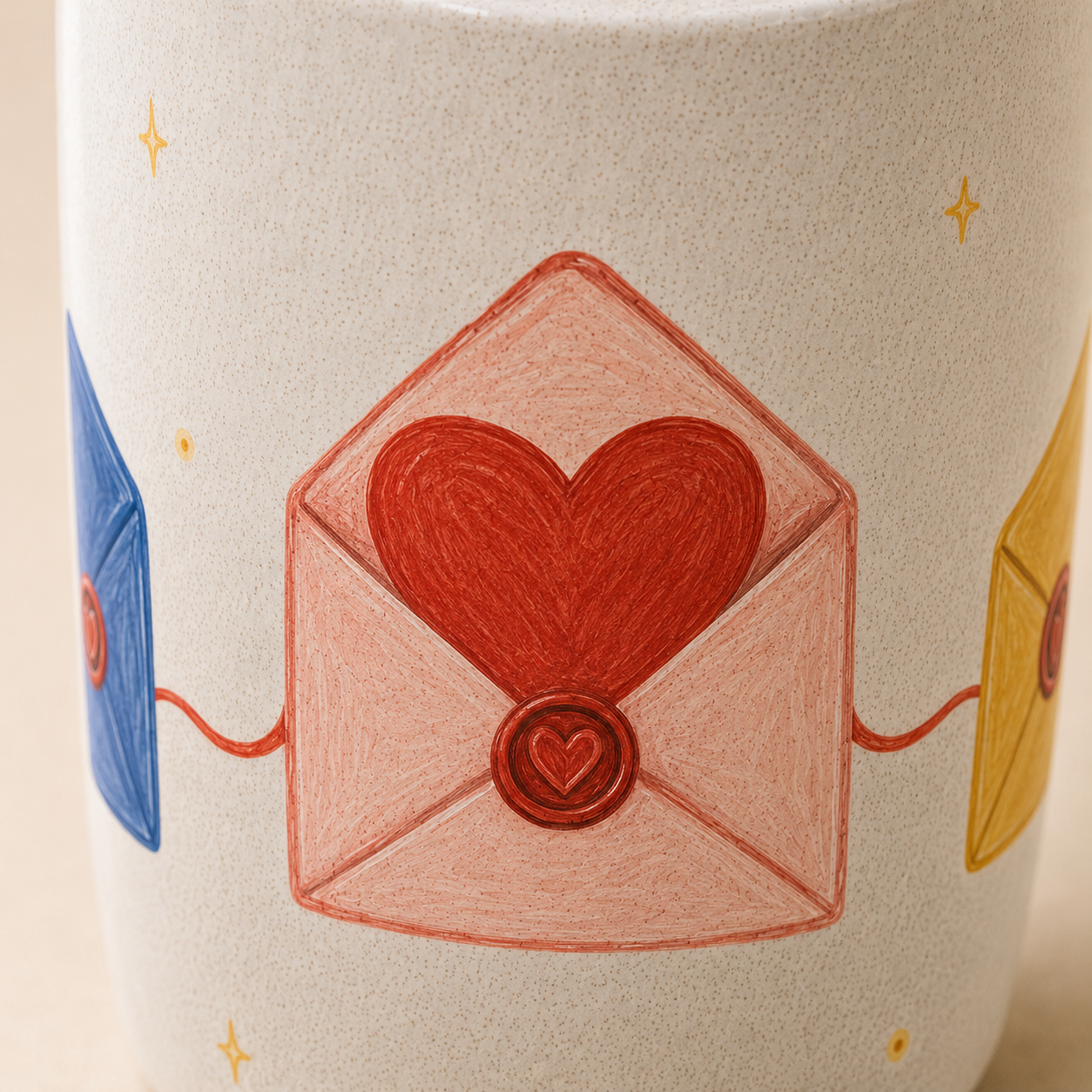 Sealed With Love Handmade Ceramic Travel Mug