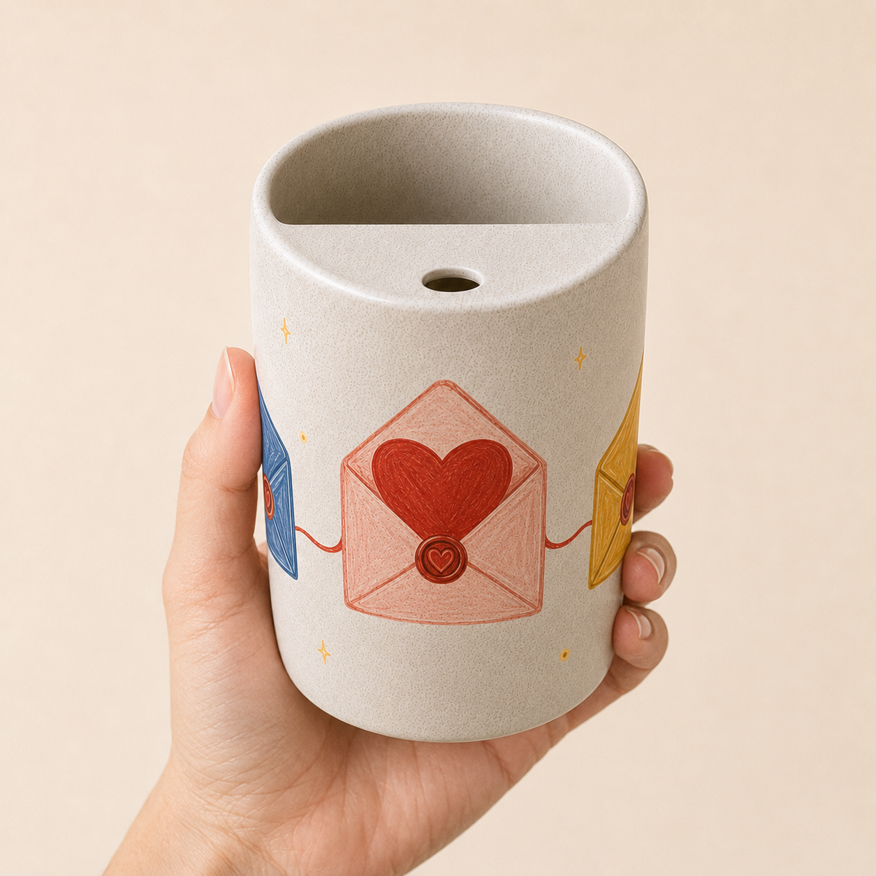 Sealed With Love Handmade Ceramic Travel Mug