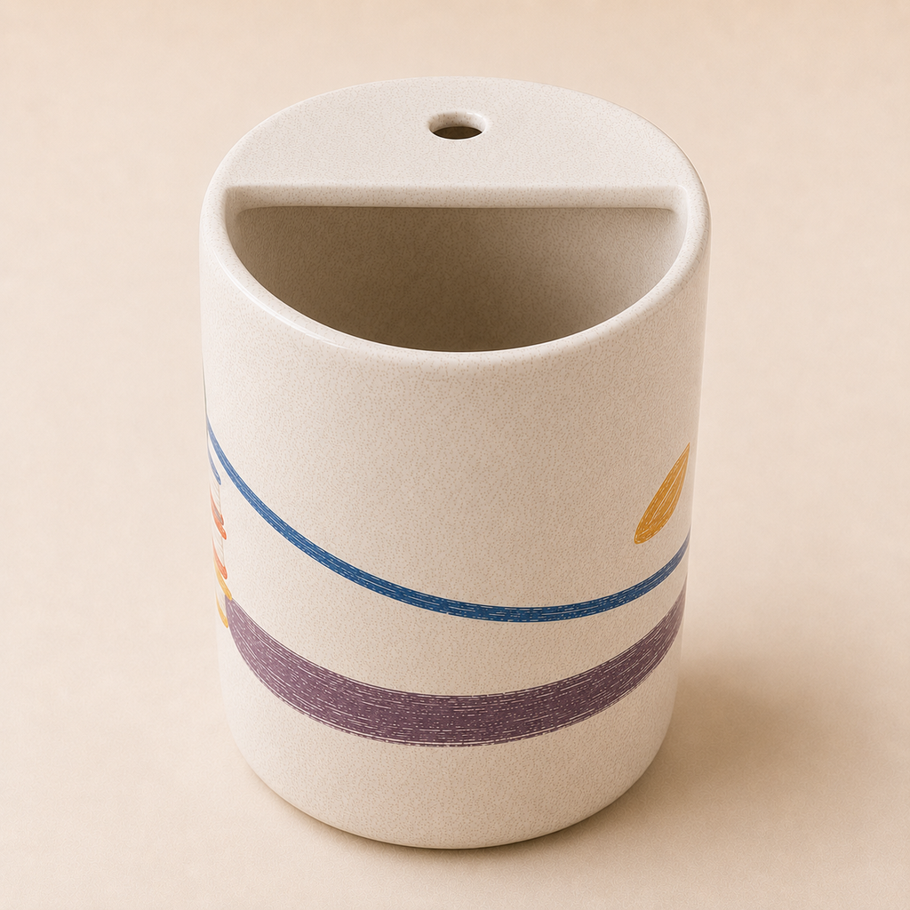 Quiet Reading Handmade Ceramic Travel Mug
