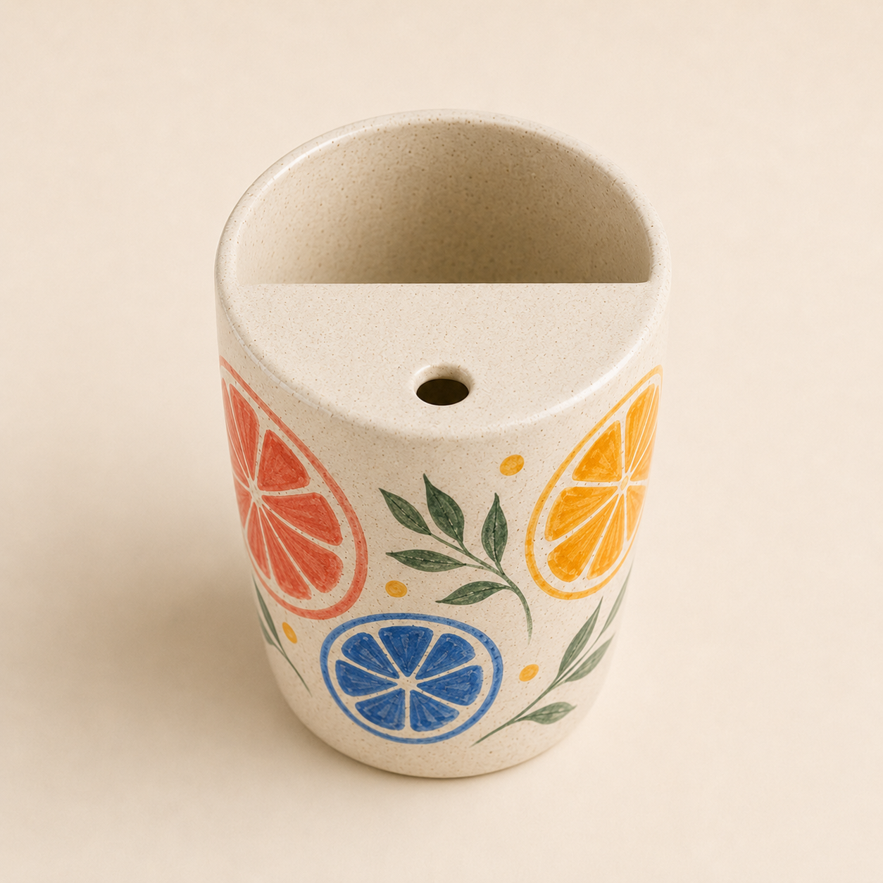 Citrus Orbit Handmade Ceramic Travel Mug