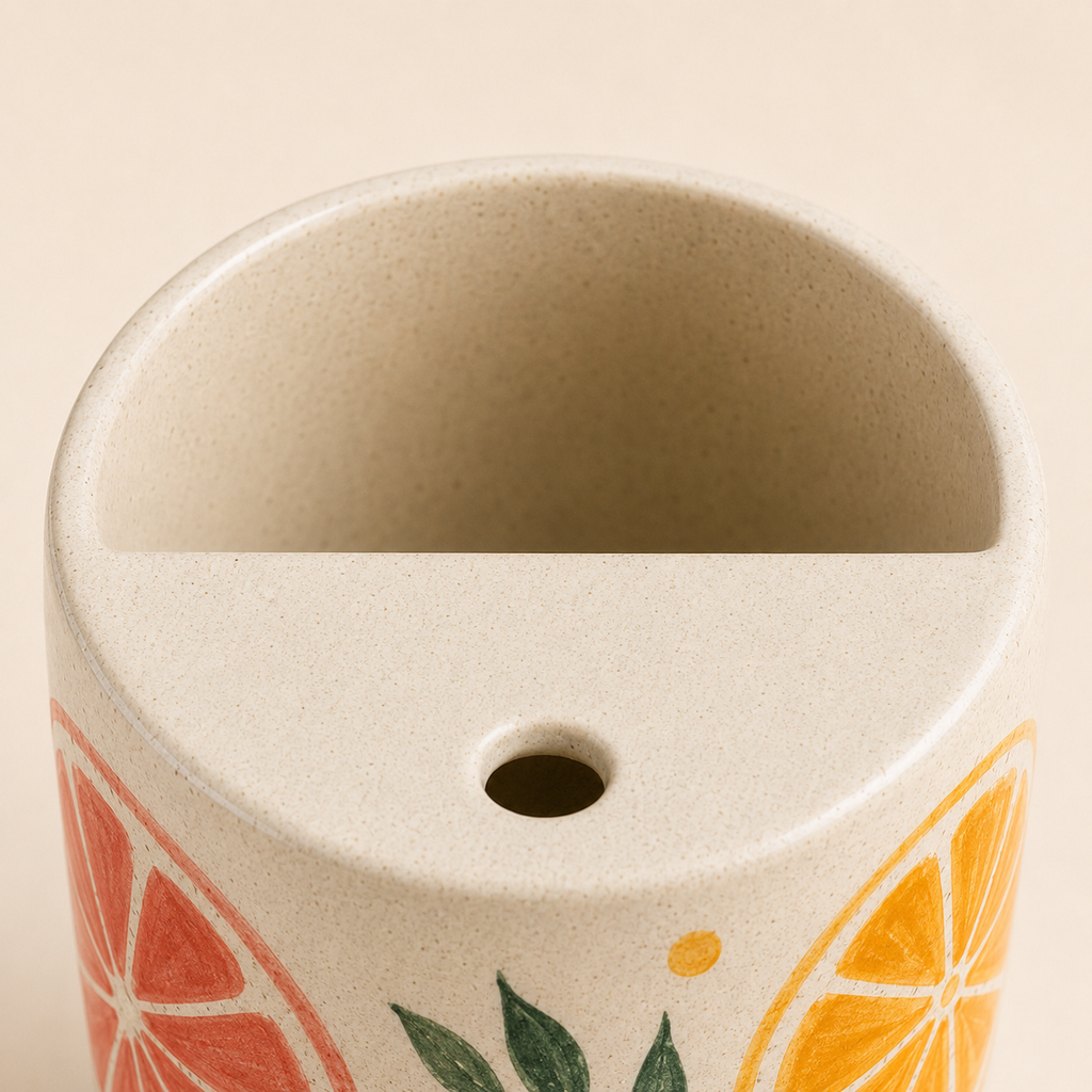 Citrus Orbit Handmade Ceramic Travel Mug