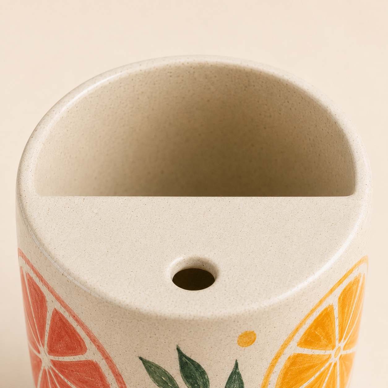 Citrus Orbit Handmade Ceramic Travel Mug
