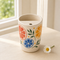 Citrus Orbit Handmade Ceramic Travel Mug