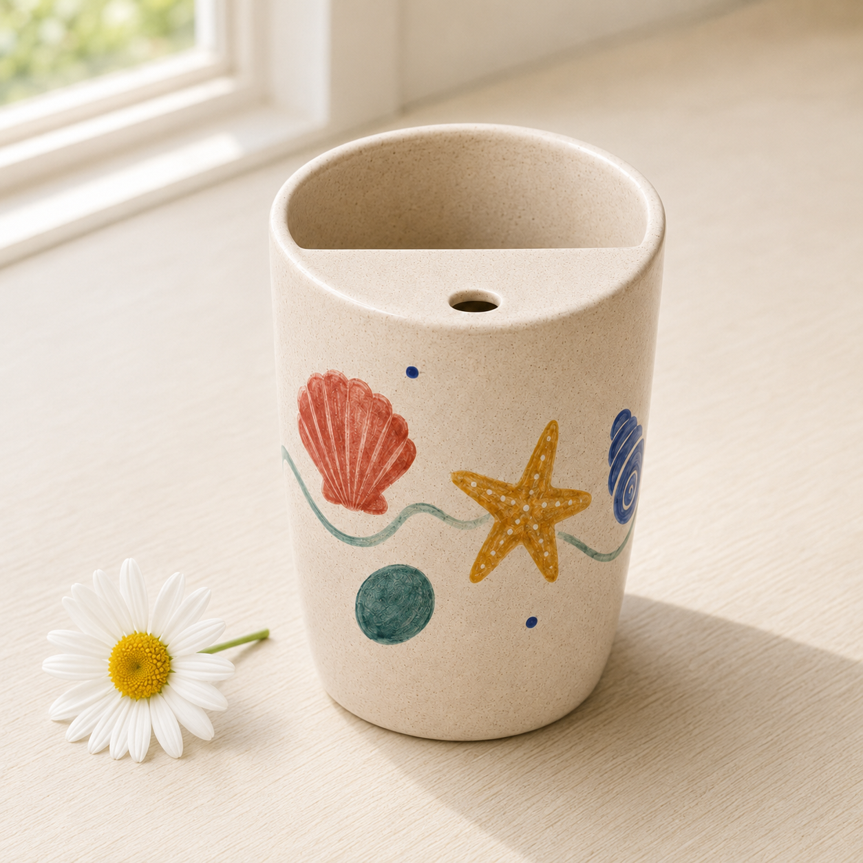 Tidepool Treasures Handmade Ceramic Travel Mug