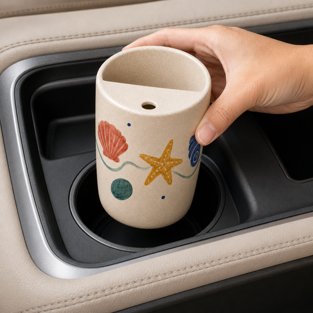 Tidepool Treasures Handmade Ceramic Travel Mug
