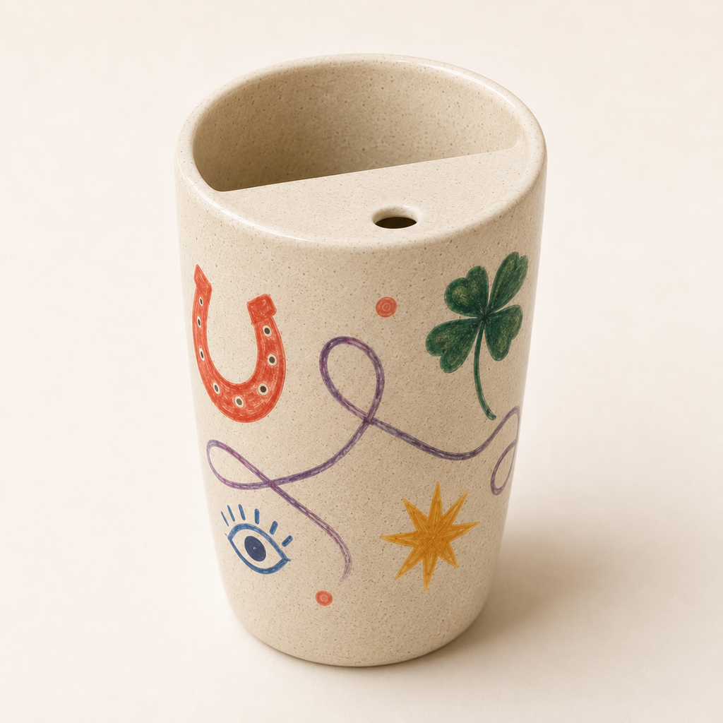 Lucky Little Things Handmade Ceramic Travel Mug