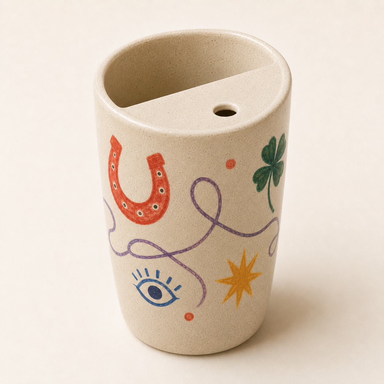 Lucky Little Things Handmade Ceramic Travel Mug