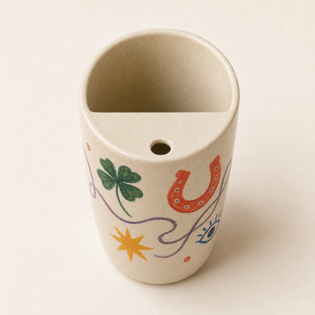Lucky Little Things Handmade Ceramic Travel Mug