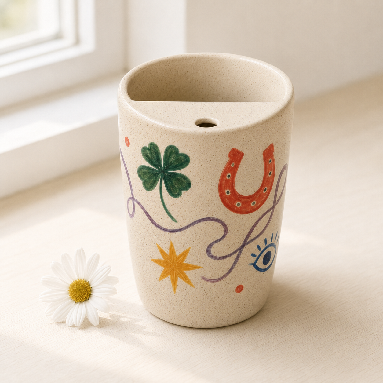 Lucky Little Things Handmade Ceramic Travel Mug