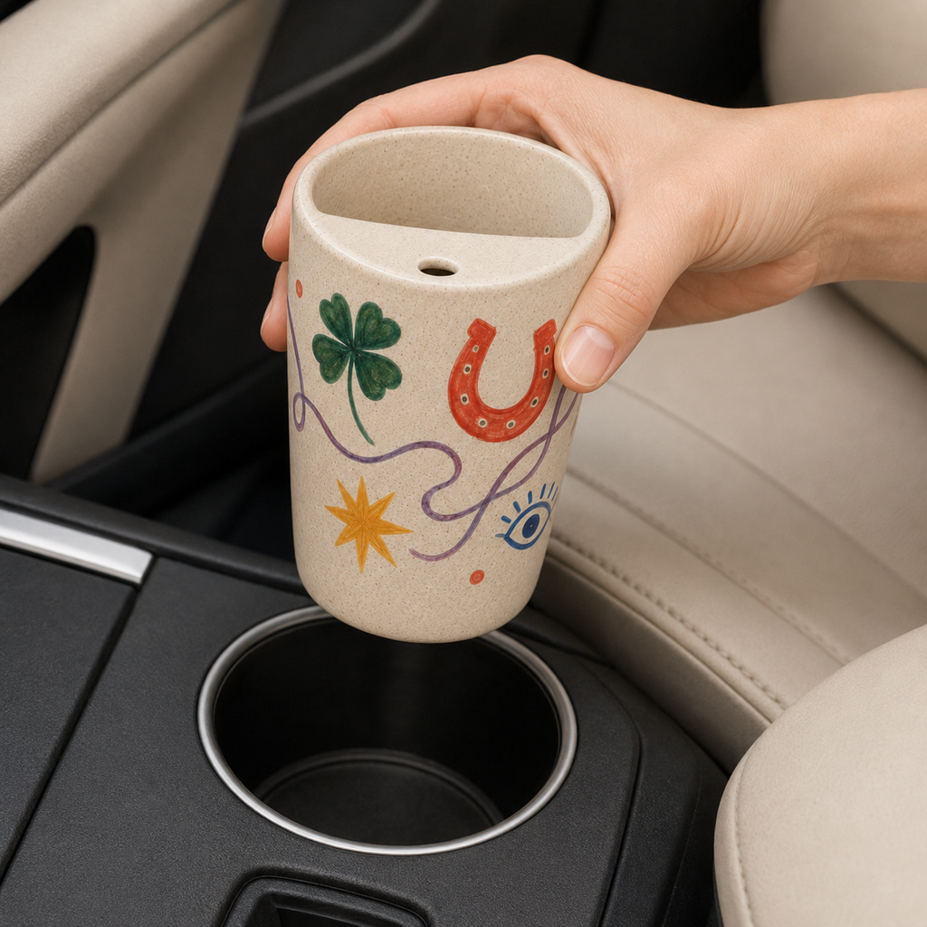 Lucky Little Things Handmade Ceramic Travel Mug
