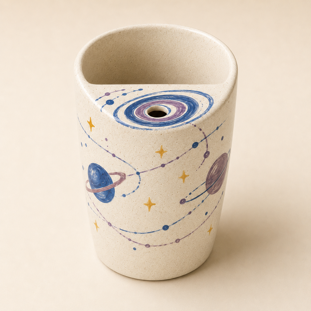 Cosmic Sip Ceramic Travel Mug