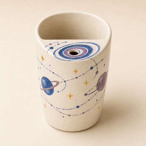 Cosmic Sip Ceramic Travel Mug
